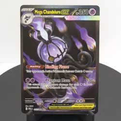 Mega Chandelure ex 115/084 Pokemon Pitch Black Holo NM/M - Image 1