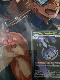 Mega Chandelure ex 115/084 Special Illustration Rare Pitch Black Pokemon Holo - Image 3