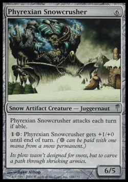 Phyrexian Snowcrusher - Light Play MTG Coldsnap - Image 1