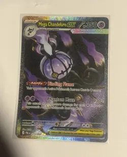 Pokemon Mega Chandelure ex SIR 115/084 Special Illustration Rare Pitch Black - Image 1