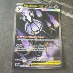 POKEMON MEGA CHANDELURE EX 115/084 SPECIAL ILLUSTRATION RARE PITCH BLACK - NEW - Image 1