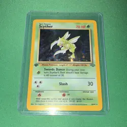 Pokemon TCG Jungle Scyther 10/64 Holo Ultra Rare 1st Edition - Image 1