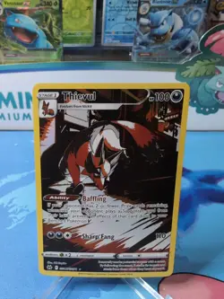 Thievul GG17/GG70 Pokemon TCG SW&SH Crown Zenith GG Illustration Rare NM - Image 1