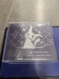 Pokemon Center Paldean Fates Elite Trainer Box ETB New Sealed w/ Acrylic Case - Image 1