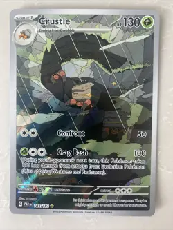 2023 Pokemon TCG Crustle Full Art Holo #183 SCV Gold Star Mint - Image 1