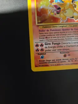 Spanish Pokemon TCG Charizard Base Set 4/102 Holo 1999-2000 Wizards Base Set... - Image 2
