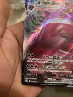 Pokemon TCG Gengar VMAX Alternate Art Fusion Strike Near Mint Condition - Image 3