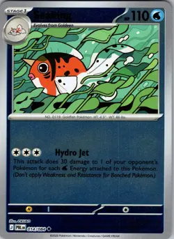 Seaking 014/084 Uncommon Pitch Black Pokemon Reverse Holo Near Mint - Image 1