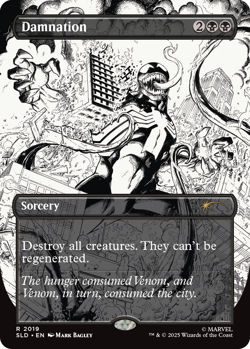 Damnation PRESALE 🔥 Borderless INKS NonFOIL 🔥 MTG Venom Spider-Man Secret Lair - Image 1