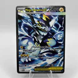Mega Zeraora EX 114/084 Ultra Rare Full Art Holo English - Pokemon Pitch Black - Image 1