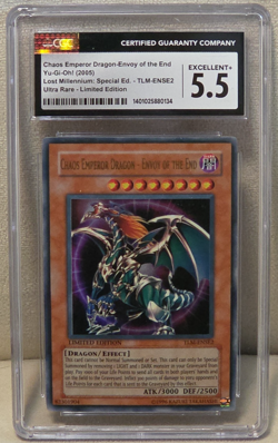 Yugioh Chaos Emperor Dragon - Envoy of the End TLM-ENSE2 Graded CGC 5.5 - Image 1