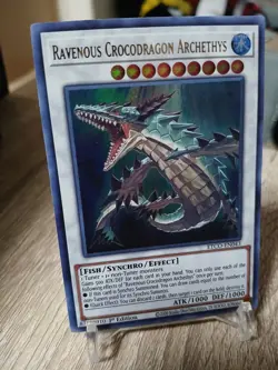 Yu-Gi-Oh! Ravenous Crocodragon Archethys ETCO-EN043 Ultra Rare 1st ED NM ENG - Image 1
