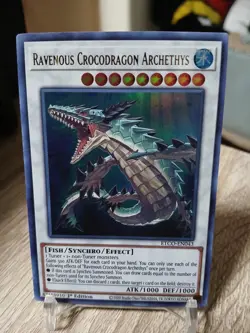 Yu-Gi-Oh! Ravenous Crocodragon Archethys ETCO-EN043 Ultra Rare 1st ED NM ENG - Image 3