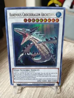 Yu-Gi-Oh! Ravenous Crocodragon Archethys ETCO-EN043 Ultra Rare 1st ED NM ENG - Image 4