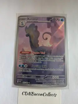 Pokemon Card Aurorus 092/088 Illustration Rare Perfect Order Near Mint - Image 1