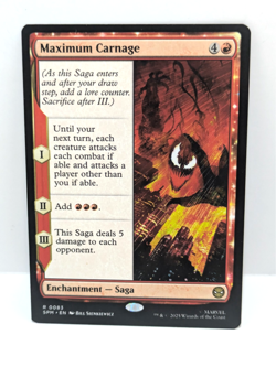 MTG Spiderman - Maximum Carnage - Enchantment - Saga - Red - Rare - SPM 083 - - Image 1