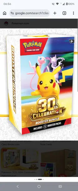 Pokemon 30th Anniversary - Booster Bundle (6 packs) - PRE-ORDER - Image 2