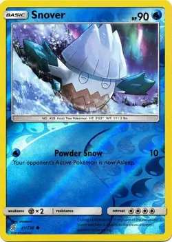 Snover 41/236 Reverse Holo | Unified Minds | Pokemon Card - Image 1