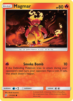 Magmar 21/236 Common | Unified Minds | Pokemon Card - Image 1