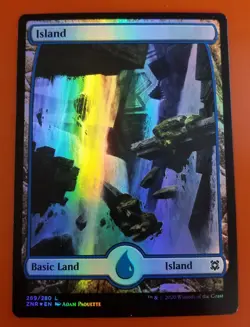 1x Island | FOIL Full Art 269/280 | Zendikar Rising | MTG Magic Cards - Image 1