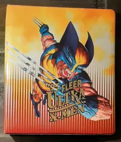 1995 Fleer Ultra X-Men Collector's Card 3-Ring Album, Binder Wolverine Marvel - Image 1