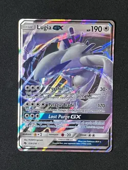 Lugia GX 159/214 SM-Lost Thunder Holo Ultra Rare Pokemon Card NM 🔥 - Image 1