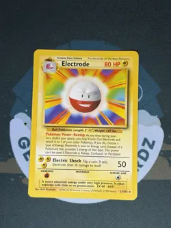 Pokemon TCG Electrode 21/102 Unlimited Edition Rare Non Holo Base Set 1999 NM - Image 1