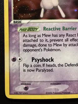 Mew 4/17 POP Series 4 Promo Pokemon Card Holo Foil Rare MP - Image 5