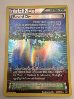 Parallel City 145/162 Reverse Holo Breakthrough XY Holo Pokemon Card - Image 1