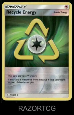RECYCLE ENERGY 212/236 UC UNIFIED MINDS POKEMON REVERSE HOLO NM/M - Image 1