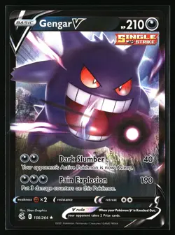 Gengar V Holofoil 156/264 SWSH08: Fusion Strike Near Mint EN - Image 1
