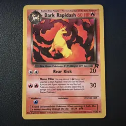 Pokemon TCG Cards Dark Rapidash 44/82 Team Rocket Uncommon - Image 1