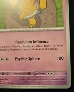 Hypno 083/198 Uncommon Scarlet & Violet Pokemon TCG - Image 5