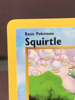 Pokemon TCG Squirtle 63/102 Base Set Shadowless Red Diamond Misprint Error NM- - Image 2