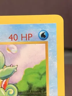 Pokemon TCG Squirtle 63/102 Base Set Shadowless Red Diamond Misprint Error NM- - Image 3
