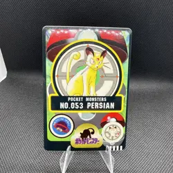 Pokemon Persian No.053 Sticker Sealdass 1997 Bandai Nintendo Japan - Image 1