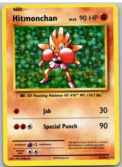 Hitmonchan 62/108 Holo Rare Evolutions Pokemon - Image 1