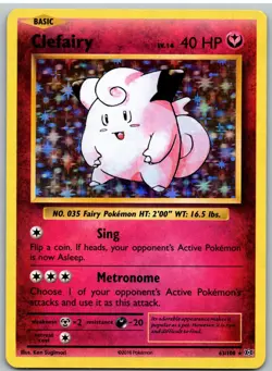 Clefairy 63/108 Holo Rare Evolutions Pokemon - Image 1