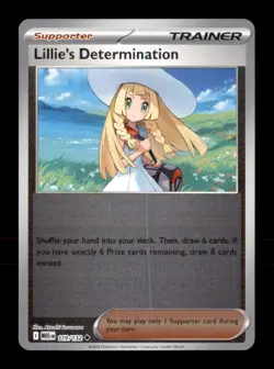 Lillie's Determination 119/132 Uncommon Mega Evolution Pokemon Reverse Holo NM - Image 1