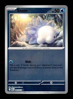 Snom 042/132 Common Mega Evolution Pokemon Reverse Holo Near Mint - Image 1