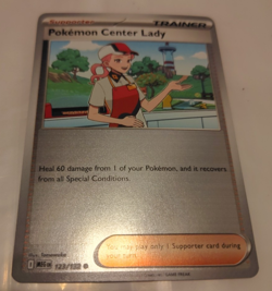 Pokemon Center Lady 123/132 MEG Mega Evolution Reverse Holo English - Image 1