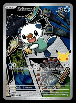 Oshawott MEP 051 First Partner Illustration Promo Series 2 Pokemon NM - Image 1
