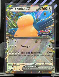 The Pokemon Company Snorlax ex Stamped Holo 076/131 Double Rare ENG - Image 1