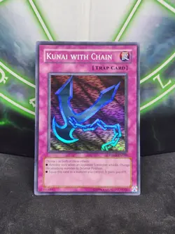 Yugioh Kunai with Chain TDGS-EN098 Super Rare NM - Image 1