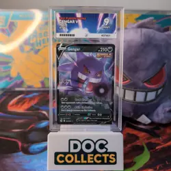Pokemon TCG Gengar V 156/264 Fusion Strike Ultra Rare Holo Ace 9 - Image 1