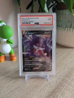 Pokemon TCG Gengar v Fusion Strike 156/264 Holo Ultra Rare - PSA 9 - Image 1