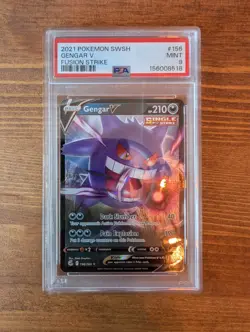 Pokemon TCG Gengar v Fusion Strike 156/264 Holo Ultra Rare - PSA 9 - Image 3