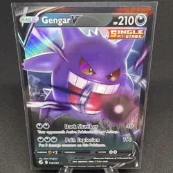 Pokemon TCG Gengar V Fusion Strike 156/264 Holo Ultra Rare - Image 1
