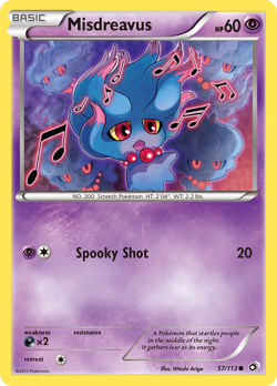 Misdreavus 57/113 Common | Legendary Treasures | Pokemon Card - Image 1
