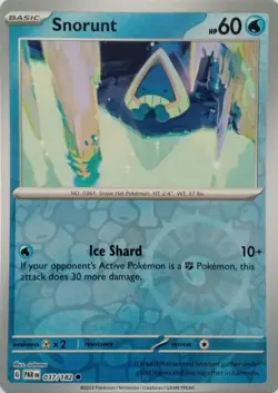 037/182 SNORUNT REVERSE HOLO PARADOX RIFT POKEMON CARD - Image 1